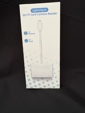 Lightning to SD/TF Card Camera Reader Adapter for iPhone/iPad   New