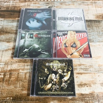 Lot of 5 Drowning Pool CDs - Sinner, Full Circle, Desensitized, Loudest Common