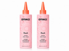 Amika Flash Instant Shine Mask Duo 2 x 6.7 oz / 200 mL High-Gloss Hair Treatment