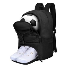 Soccer Backpack,Soccer Bag with Ball Holder  Shoe Compartment,Large Sports B...