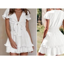 PRETTYGARDEN Women's Summer Swing Mini Dress Small