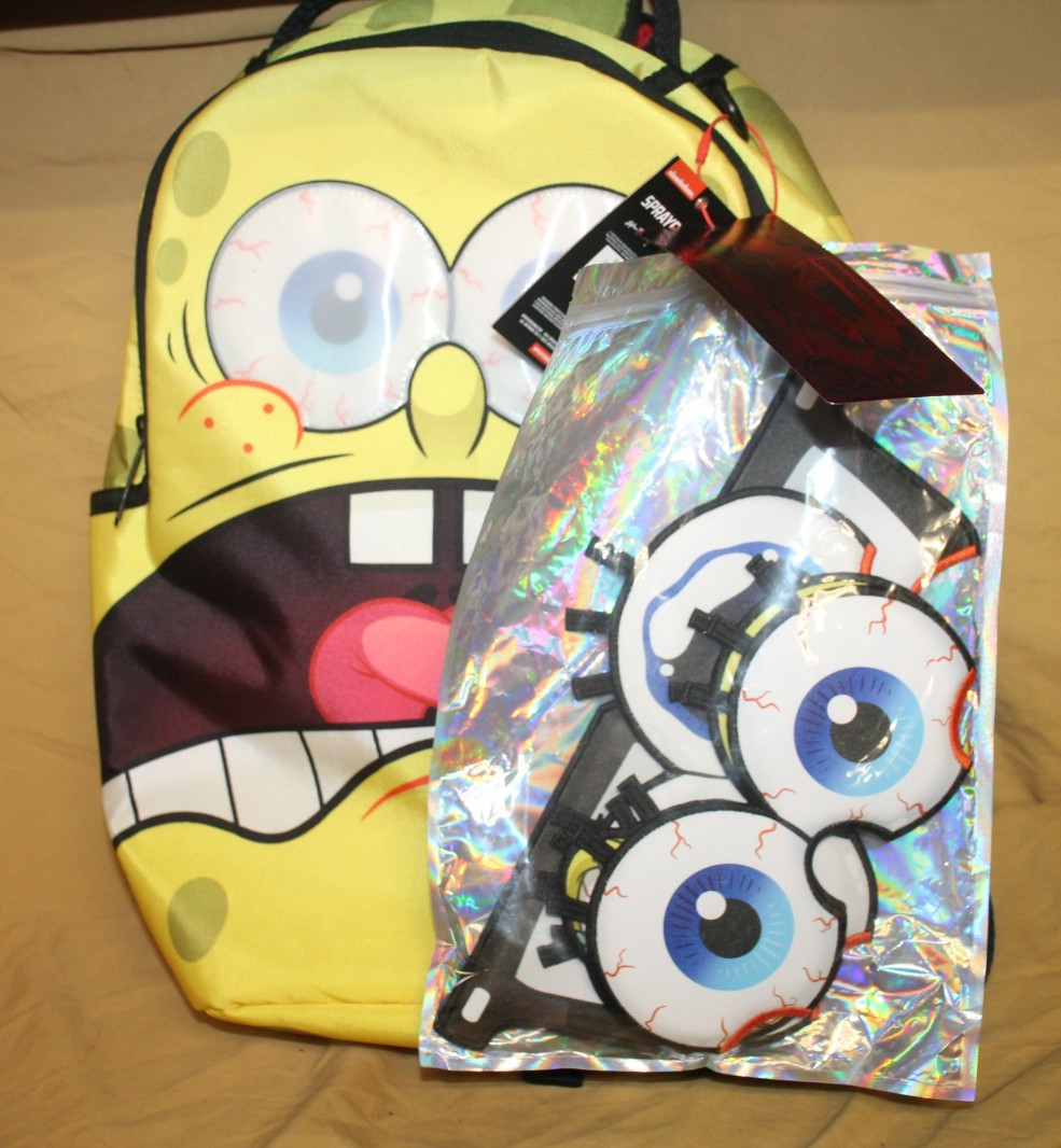 SPRAYGROUND LIMITED EDITION SPONGEBOB REMOVEABLE EYES DLXR