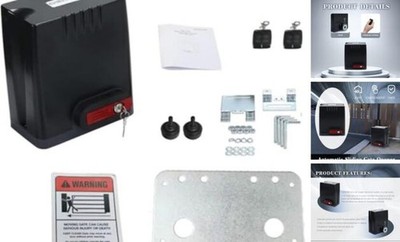 Sliding Gate Opener Kit with AC 110V/60HZ Motor, Remote Transmitter, DK1350-M