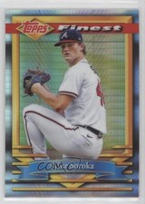 2021 Topps Finest Flashbacks Prism Refractor 18/35 Mike Soroka #149 0jr6