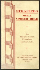 Clark Caster Straitedg Metal Corner Bead folder 1920s