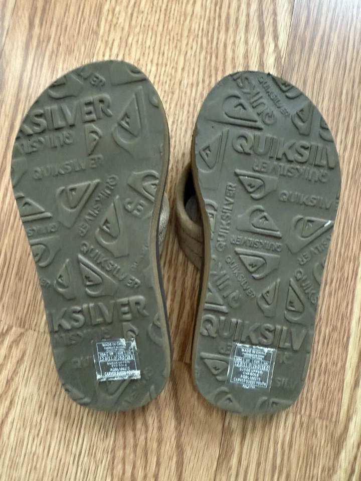 Sandalia Quiksilver Carver Atrap Chanclas Juveniles 12 EE. UU. Foto 2 de 2