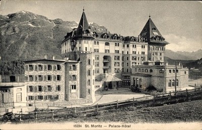 Postcard Sankt Moritz canton Graubünden, Palace Hotel - 4532954
