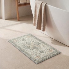 Light Taupe Brown Thick Memory Foam Bath Mat Soft Absorbent Rug 24x17 Inch