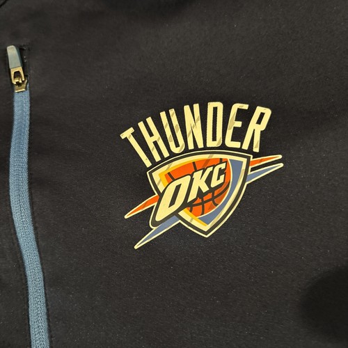 Oklahoma City Thunder 1/4 Zip Pullover Mens 2XL Majestic Blue NBA Basketball - Picture 5 of 9