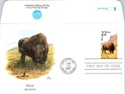 S08-5357, WILDLIFE OF USA, BISON, OKLAHOMA, FLEETWOOD FDC