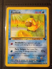 Psyduck 53/62 Fossil Set WOTC Pokemon Card 1st Edition - Near Mint NM Card