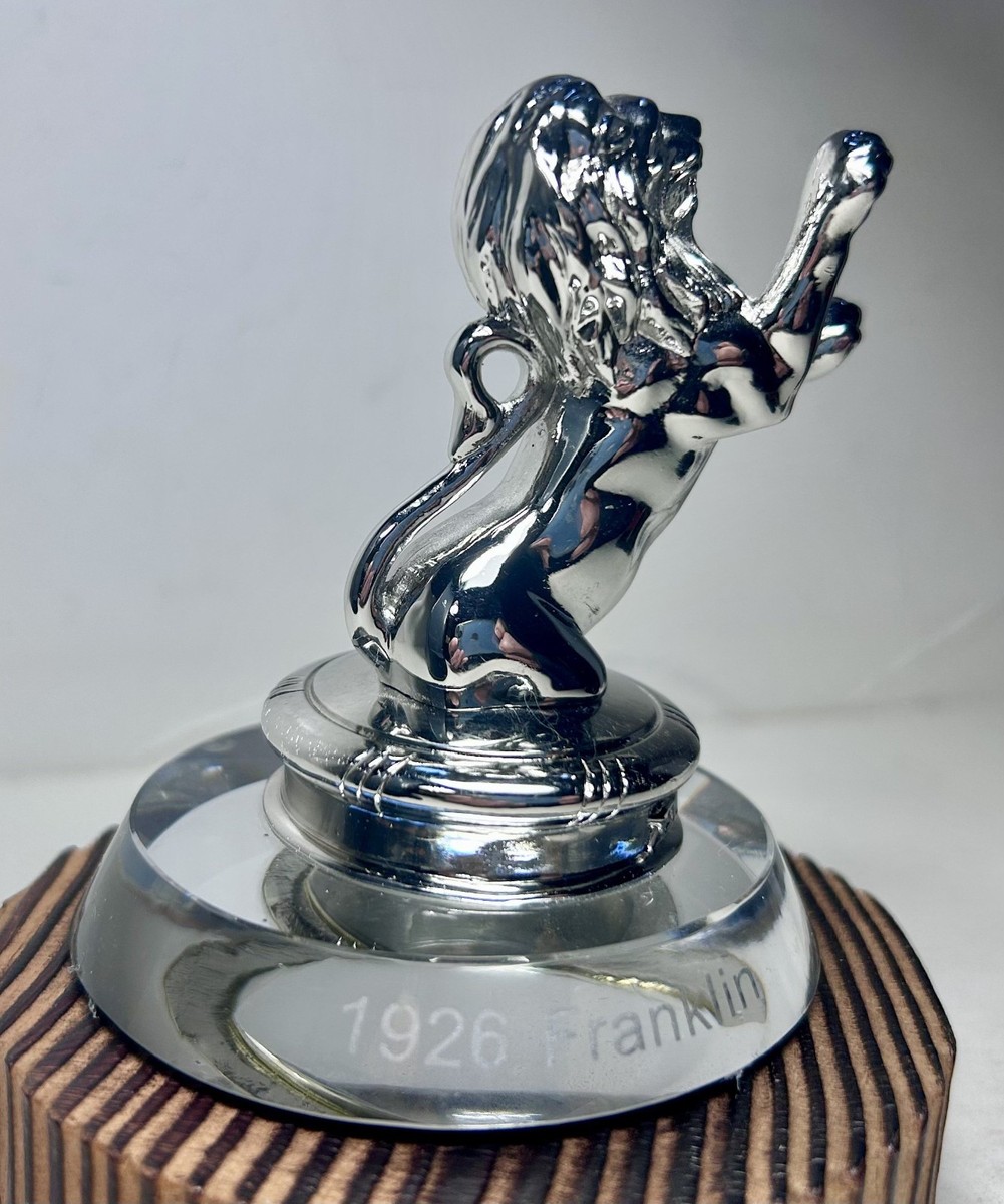 1926 Franklin Hood Ornament Signature Models Replica Paperweight