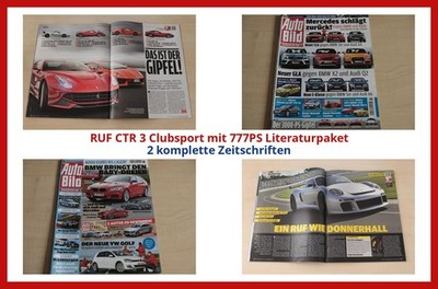 RUF CTR 3 Clubsport mit 777PS Literaturpaket - 2 komplette Zeitschriften