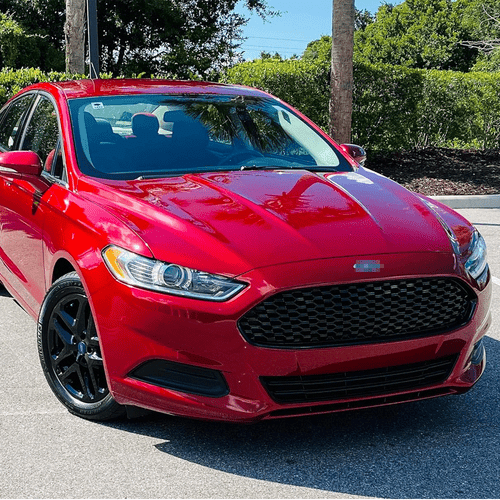 for 2013-16 Ford Fusion Gloss Black Front Bumper Honeycomb Mesh Grille Grill 3J* - Picture 2 of 14