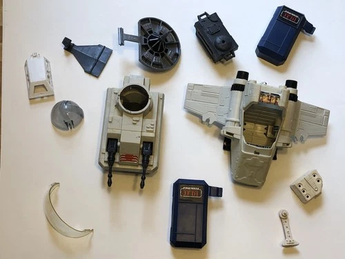 1970s-80s Vintage Star Wars MINI RIG VEHICLES & PLAYSET PARTS LOT Original