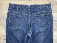 MINT Vintage 1970 s Levi s 646 ORANGE TAB Bell Bottom Jeans 38x32