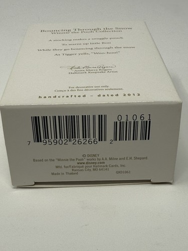 Bouncing Through The Snow 2012 Hallmark Disney Winnie The Pooh Ornament QXD1061 - Picture 3 of 7