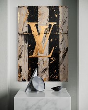 Brand Leinwand Bild Dekoration Wandbild Luxus Lifestyle Logo Designer 