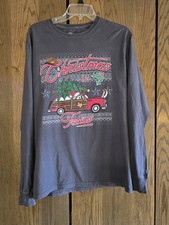 Buc-ee's Christmas In Texas Gray Long Sleeved T-shirt Adult S Pre-owned READ