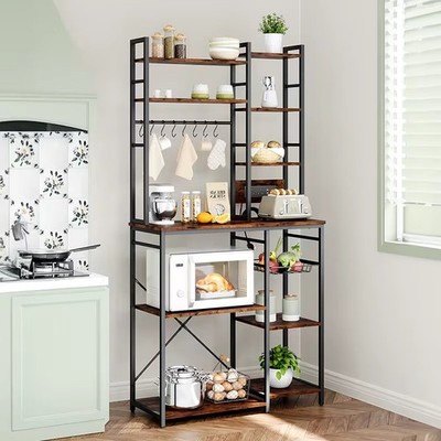 Holz Küche Stand Küchenregal Backregal Kaffeebar Mikrowelle Ständer