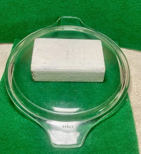 Pyrex glass lid 475-C Vintage Fits Round Pyrex Casserole dish 8.5” Used