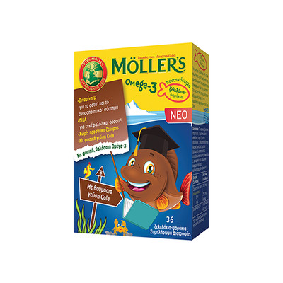 Moller s Omega-3 Jelly Fish Cola Flavor 36 Gummies