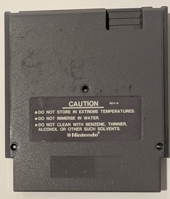 Gun Smoke Nintendo Entertainment System NES Cleaned & Tested Works back writing