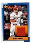 Mike Trout 2025 Topps Game Used Relic Card 1990 Throwback 35th Anniversary