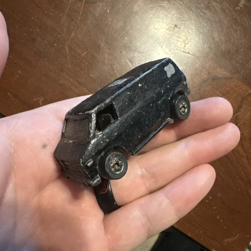 Vintage Hot Wheels 1974 BLACK Super Van Redlines HK Base LQQK