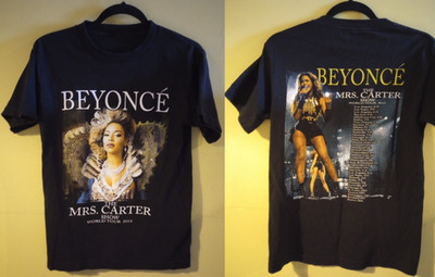 Beyonce Mrs. Carter Show World Tour 2013 Concert T Shirt Mens S-5XL