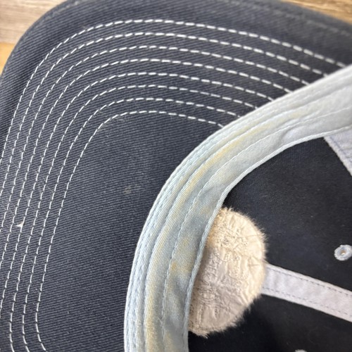 Spring Farm Sanctuary Hat Cap Strap Back Navy Blue Embroidered Distressed Mens - Picture 8 of 10