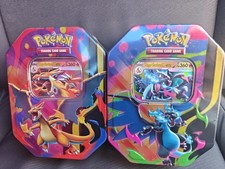 Pokemon Mega Charizard X Y EX Tins Sealed SET OF 2 Ascended Heroes Release Day