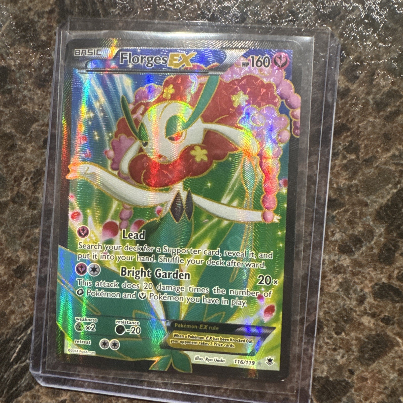 Pokémon TCG Florges EX Full Art Ultra Rare Card 116/119 XY: Phantom Forces LP