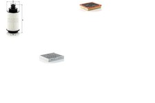 MANN-FILTER Inspektionspaket Filtersatz L Filtereinsatz Aktivkohlefilter für G09