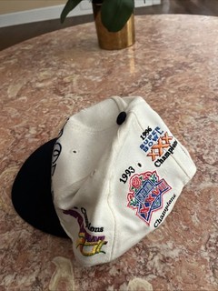 Cappello snapback vintage anni 90 Dallas Cowboys logo Super Bowl Champions grandi lettere