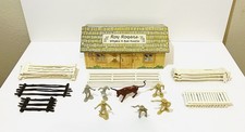 Vintage 1950's MARX Roy Rogers Double R Rodeo Ranch Playset House Figures Parts