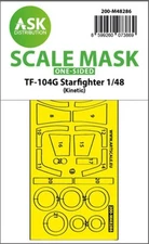 1/48 Artscale TF-104G Starfighter one-sided express fit mask for Kinetic