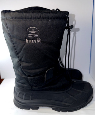 Kamik Winter Snow Heavy Duty Boots Men's US 12 Black Great Traction Tread