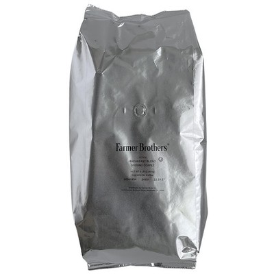 Breakfast Blend Ground Coffee   5 lb Bag   Light Roast with Cocoa, Roasted Nu...