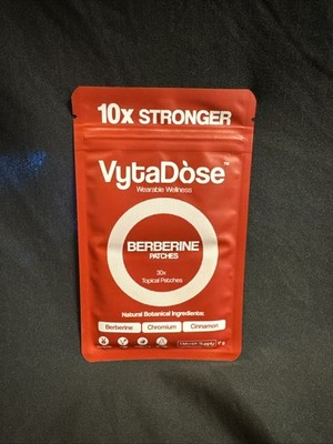 VytaDose Berberine Patches 30x Transdermal Chromium Cinnamon Vegan 17g