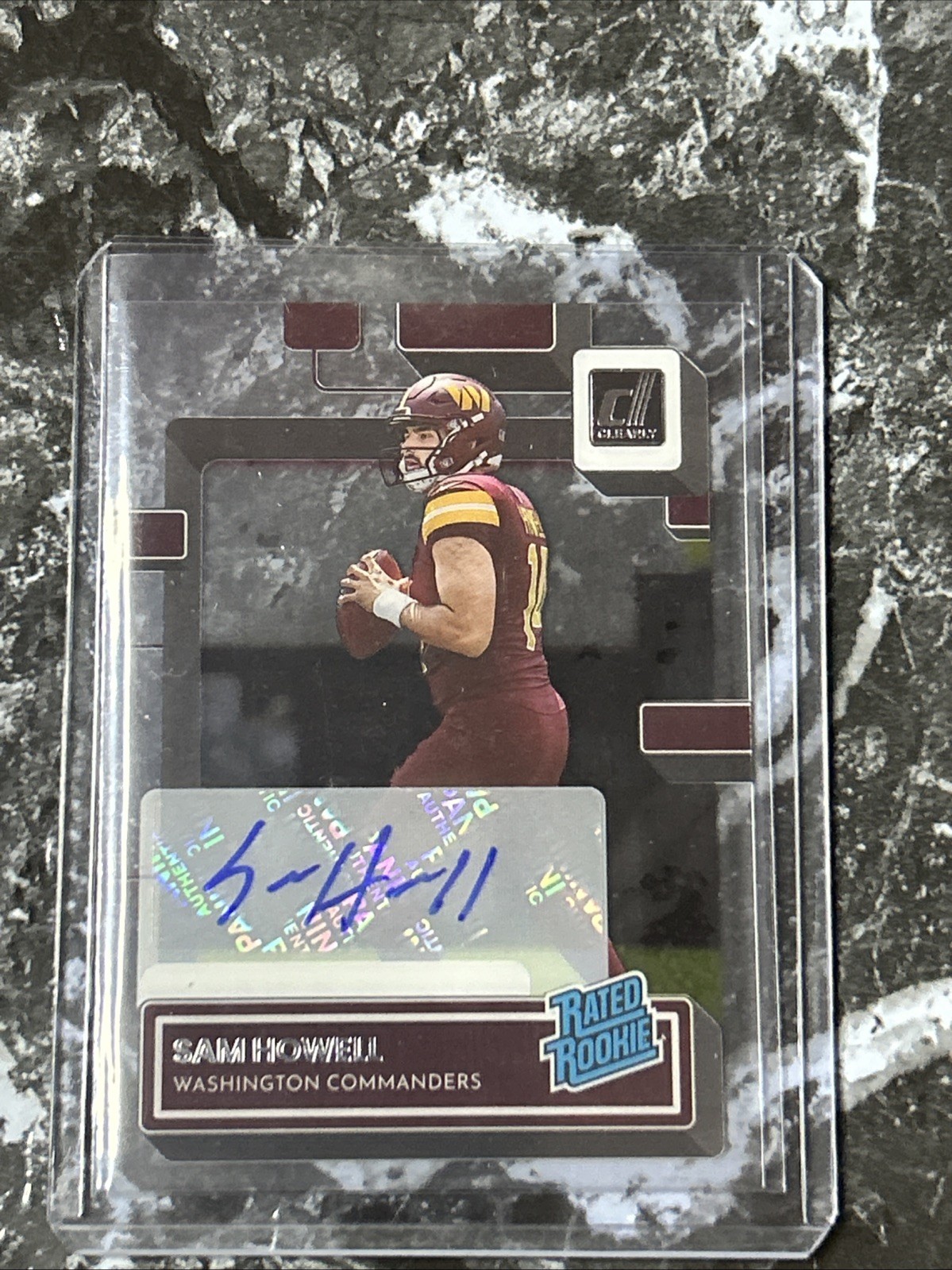 🔥2022 Clearly Donruss Rated Rookie Sam Howell #55 Auto Commanders UNC🔥