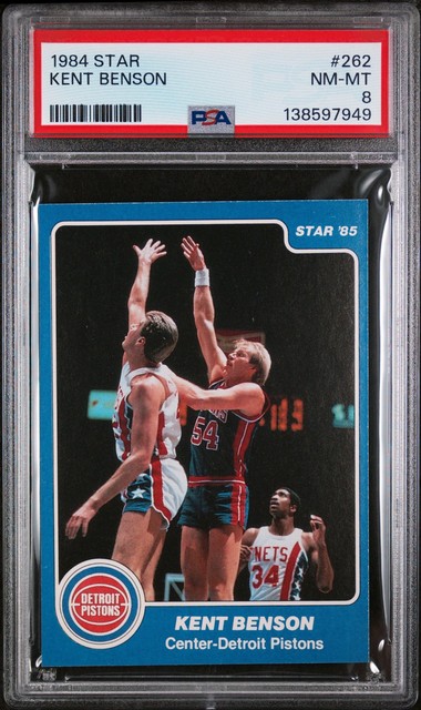 1984 STAR #262 KENT BENSON PSA 8