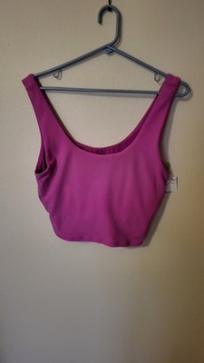 Calla Womens Top Support Bra wire Pink Sz XL 20 in L 18 in across front chest pi