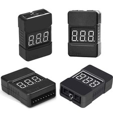 Lipo Battery Tester,4Pack BX100 RC 1-8S Low Voltage Buzzer Alarm Super Sound ...