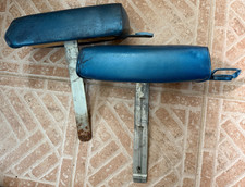 Vintage General Motors Headrests Blue All Original For Muscle Car Set Of 2 Vintage General Motors Headrests Blue All Original For Muscle Car Set Of 2