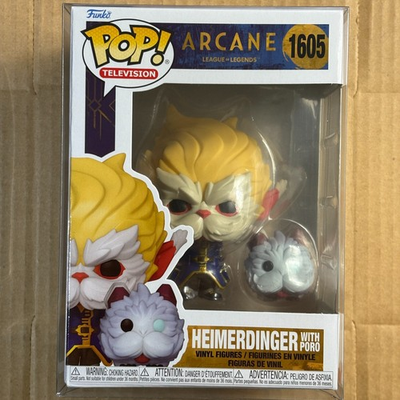 #ad Funko Pop Heimerdinger with Poro #1605 Arcane League of Legends Netflix TV $15.95