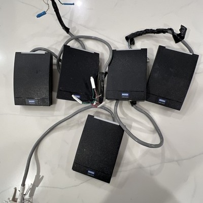 Lot of 5 HID multiClass SE Wall Switch Card Reader with mounting bracket
