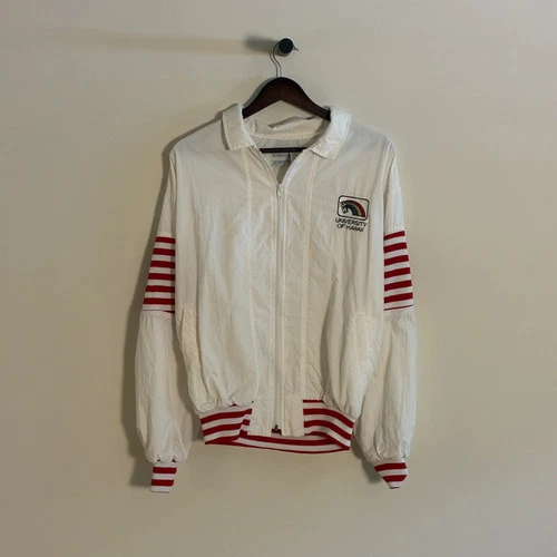 Vintage University of Hawaii Varsity Bomber Jacket USA Made — M - product listing photo
