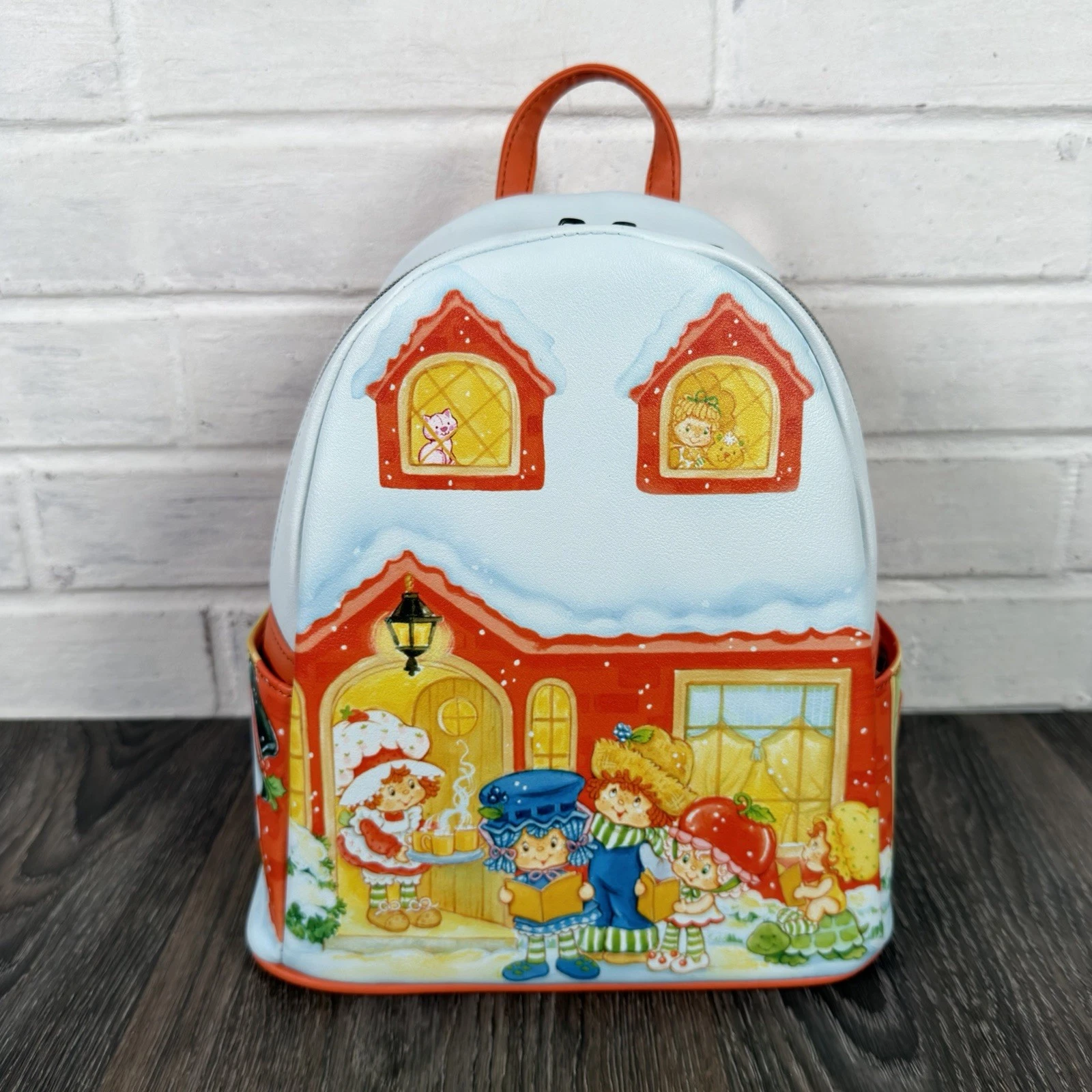 Loungefly Strawberry Shortcake And Friends Caroling Holiday Mini Backpack NWT