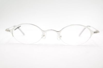 Vintage Alpina Seriousfun SF429 A4027221 48[]20 140 Silver Oval Glasses NOS